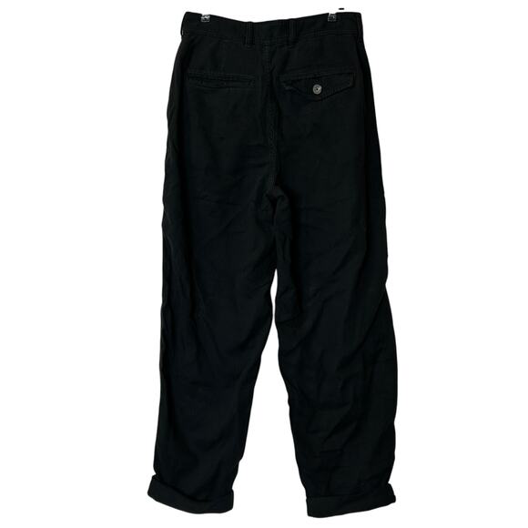 Everlane The Tencel Relaxed Chino Pants Black High Rise Women's 4 NWT Pockets - Picture 4 of 13